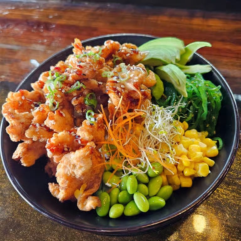 Crispy Chicken Teriyaki Rice Bowl L.