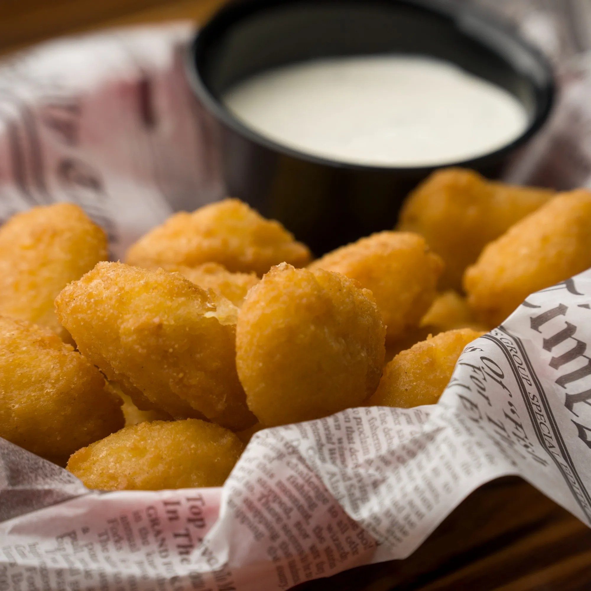 Crispy Corn Nuggets.