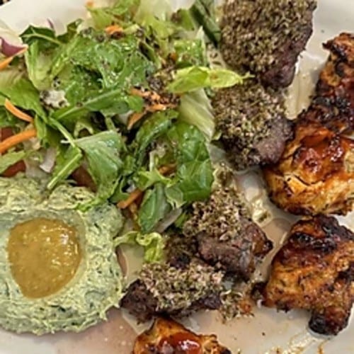 Chimi-Chili Combo Plate.