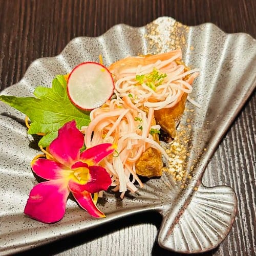 Crabmeat Inari Sushi.