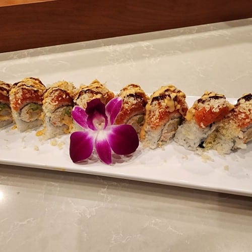 Red Crunch Dragon Roll.