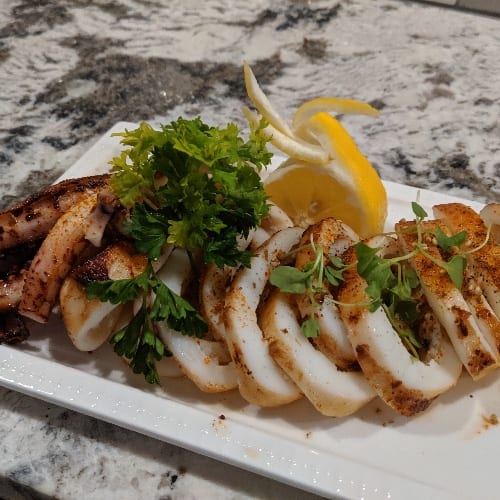 Grill Squid.