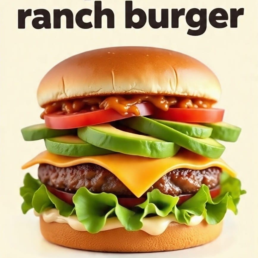 Chipottle ranch burger.