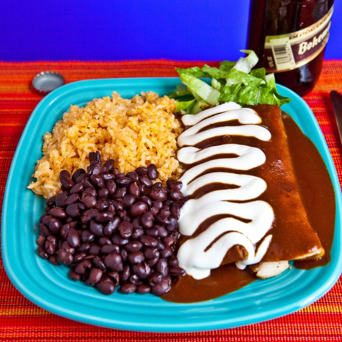 Enchiladas Rojas.