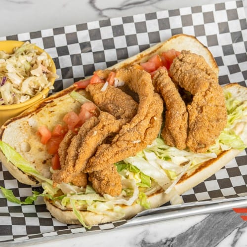 Catfish PO-Boy Basket.