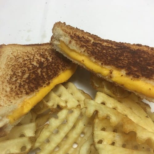 Kiddy Grilled Cheese and fries.
