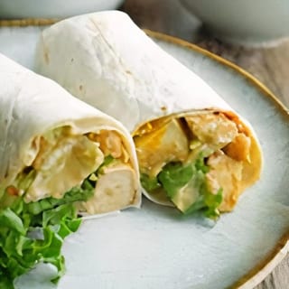 Smoked Tofu Broccoli & Mushrooms Burrito