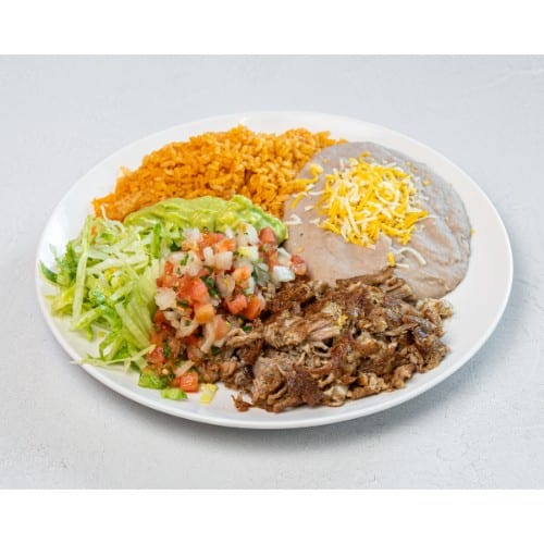 Combo 13 - Carnitas (Pork) Plate.