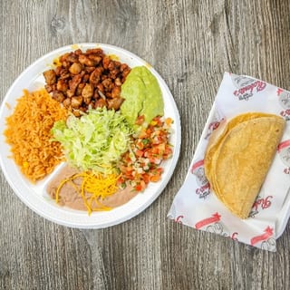 Combo # 7.  Carne Asada Plate