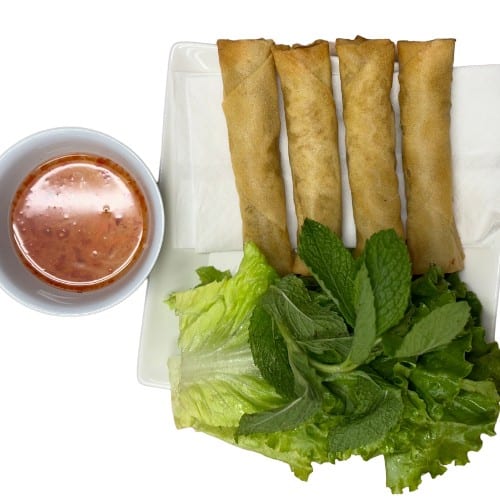 Crispy Egg Rolls - Chả Giò Mặn (4 cái).
