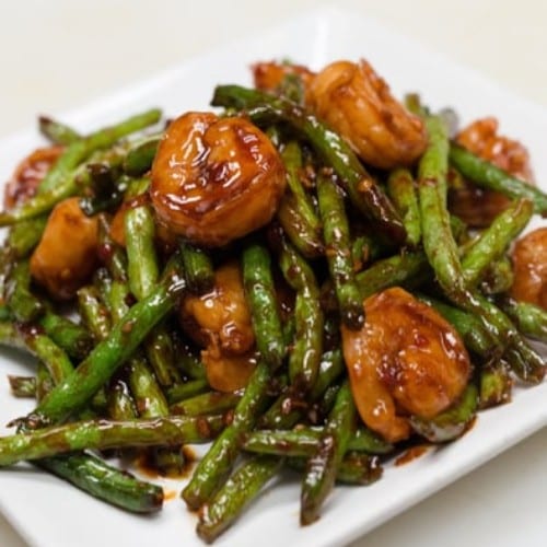 Shrimp with String Bean.