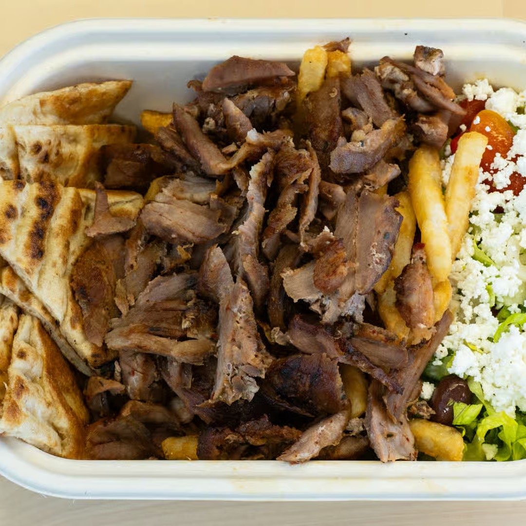 Pork Gyro Platter.