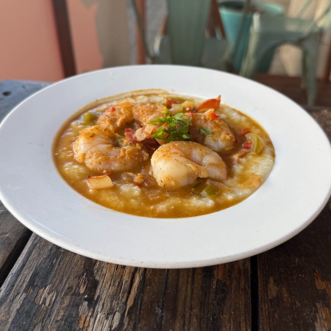 Shrimp & Grits Island Style.