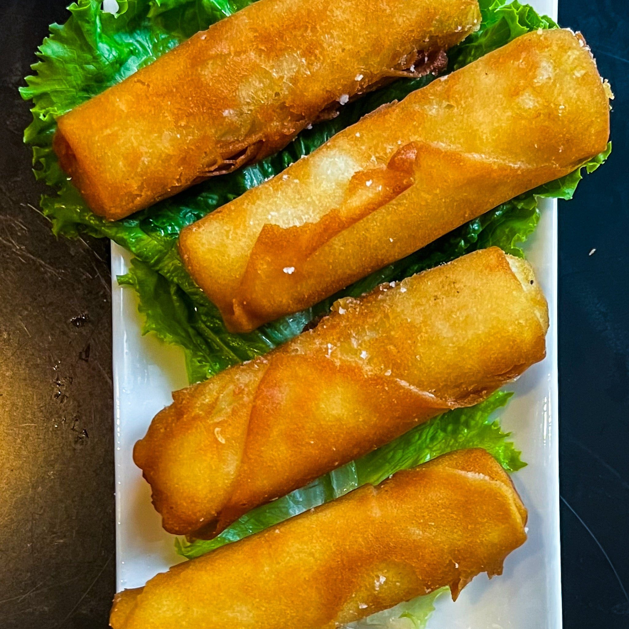 Vegetarian Egg Rolls.