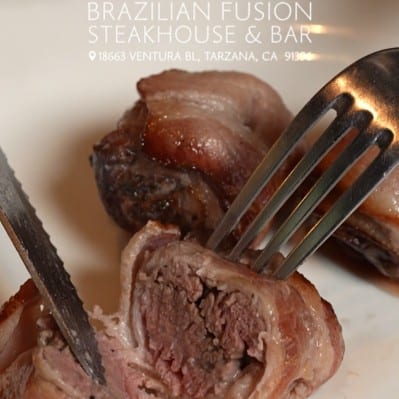 Filet Mignon Wrapped in Smoked Bacon Platter.