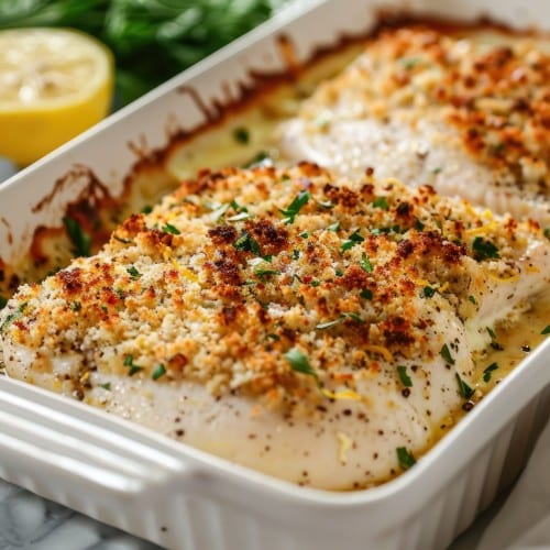 Baked Haddock.