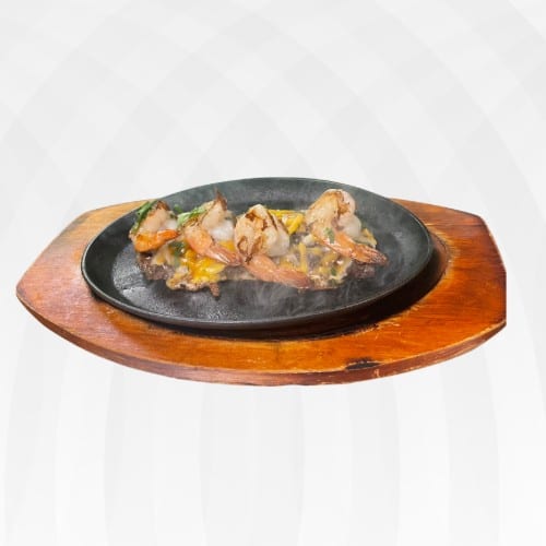 Churrasco Con Camarones.