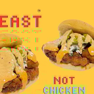 Mr feast Not chicken slider and fries