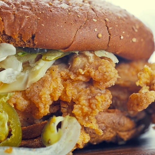 Popcorn Chicken Hot Sub.