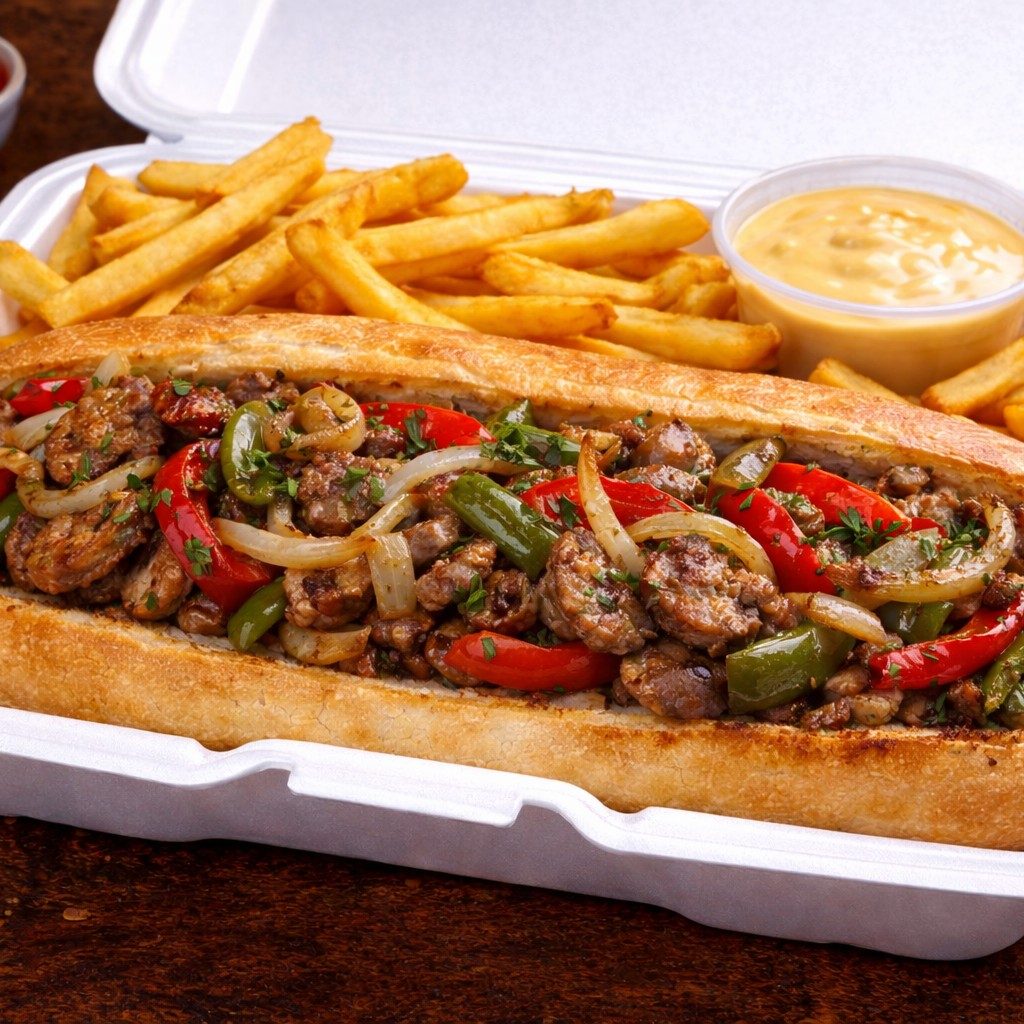 Sausage, Peppers & Onions Sub.