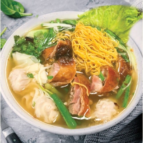 Wonton Egg Noodle Soup.