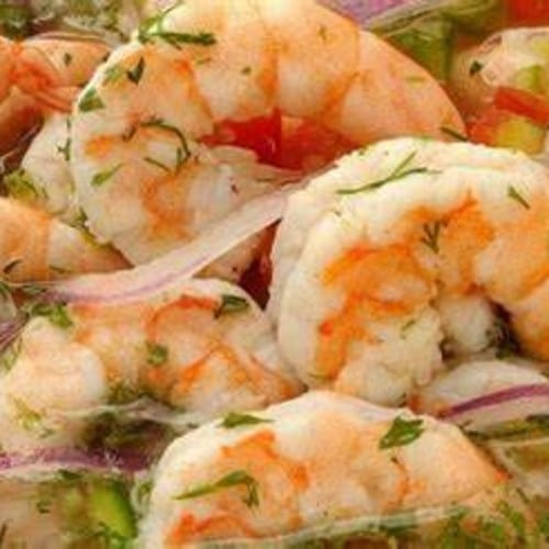 Ceviche de Camarones.