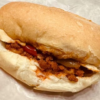 Chourico & peppers sandwich