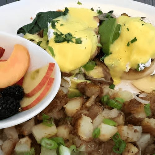 Veggie Benedict.