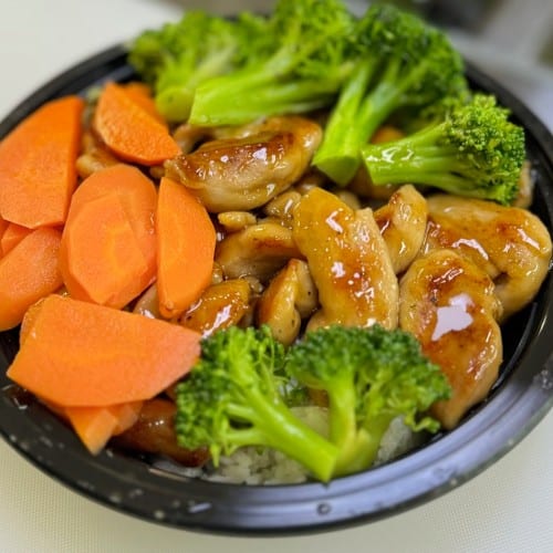 Grilled Teriyaki Chicken Rice Bowl.