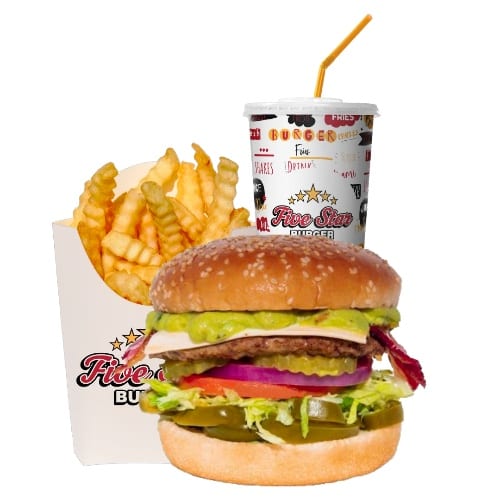 Guacamole Burger Combo.