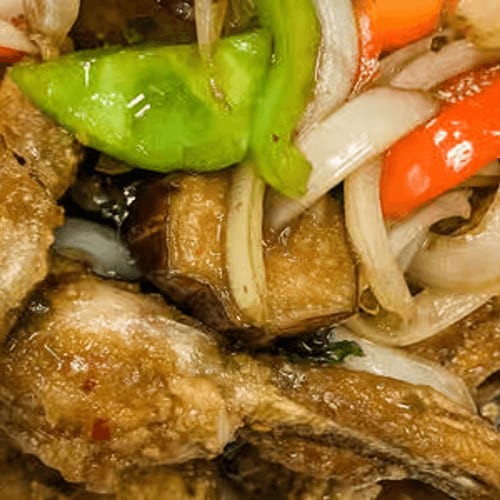 Garlic & Pepper Frog Legs.