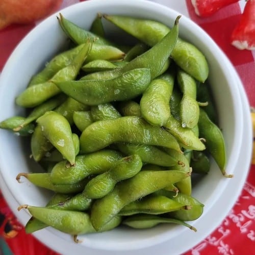 Steamed Edamame.