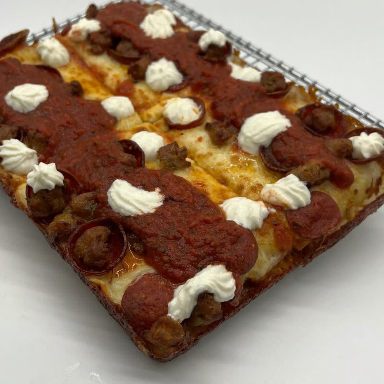 Ricotta City Detroit Pizza.