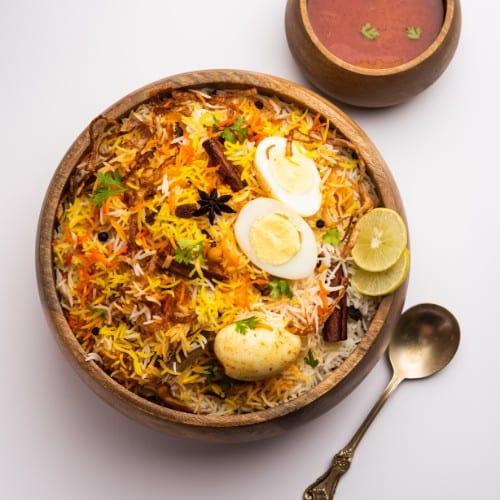 Egg Biryani.