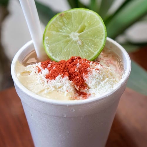 Street corn / Elote Preparado.