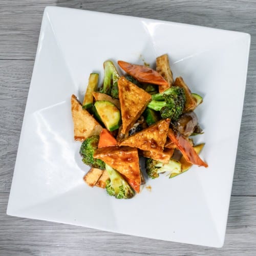 V8. Tofu with Mixed Vegetable.
