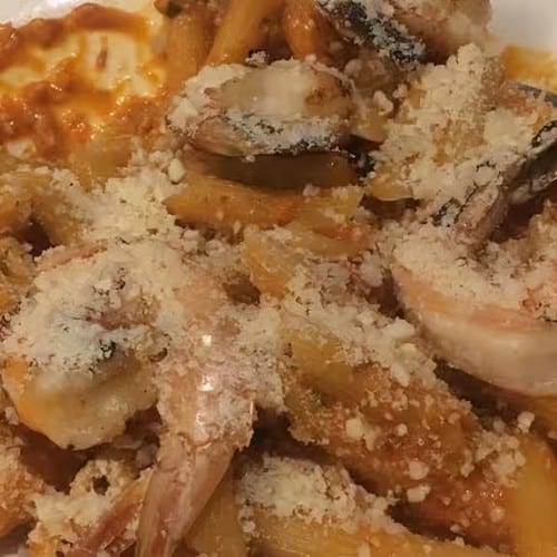 Rigatoni Bolognese.