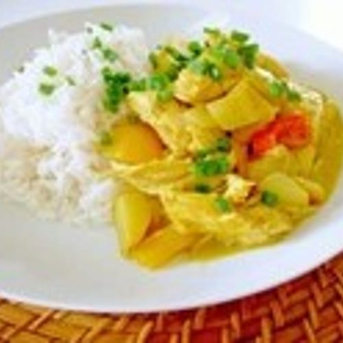 Yellow Curry Chicken.