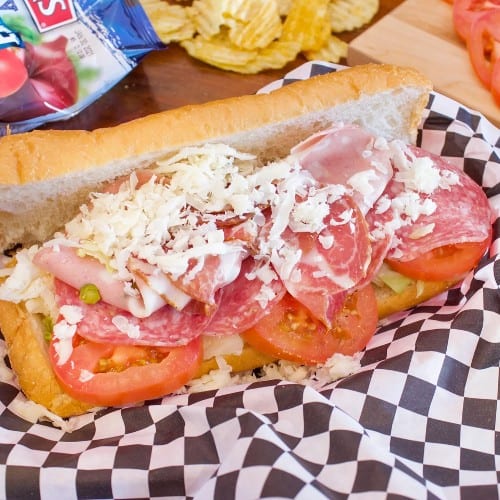 Italian Hoagie Sandwich.