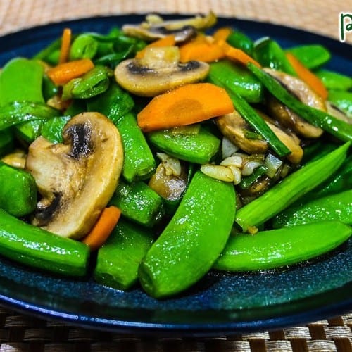 Mushroom & Sugar Peas.