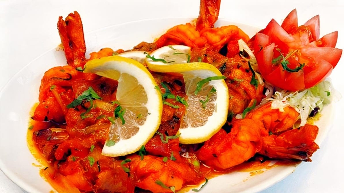 Tandoori King Prawns.