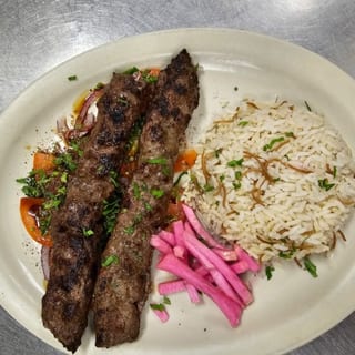 Kafta Kabob Plate