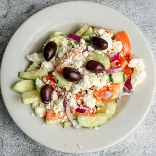 Traditional Greek Salad / Horiatiki.