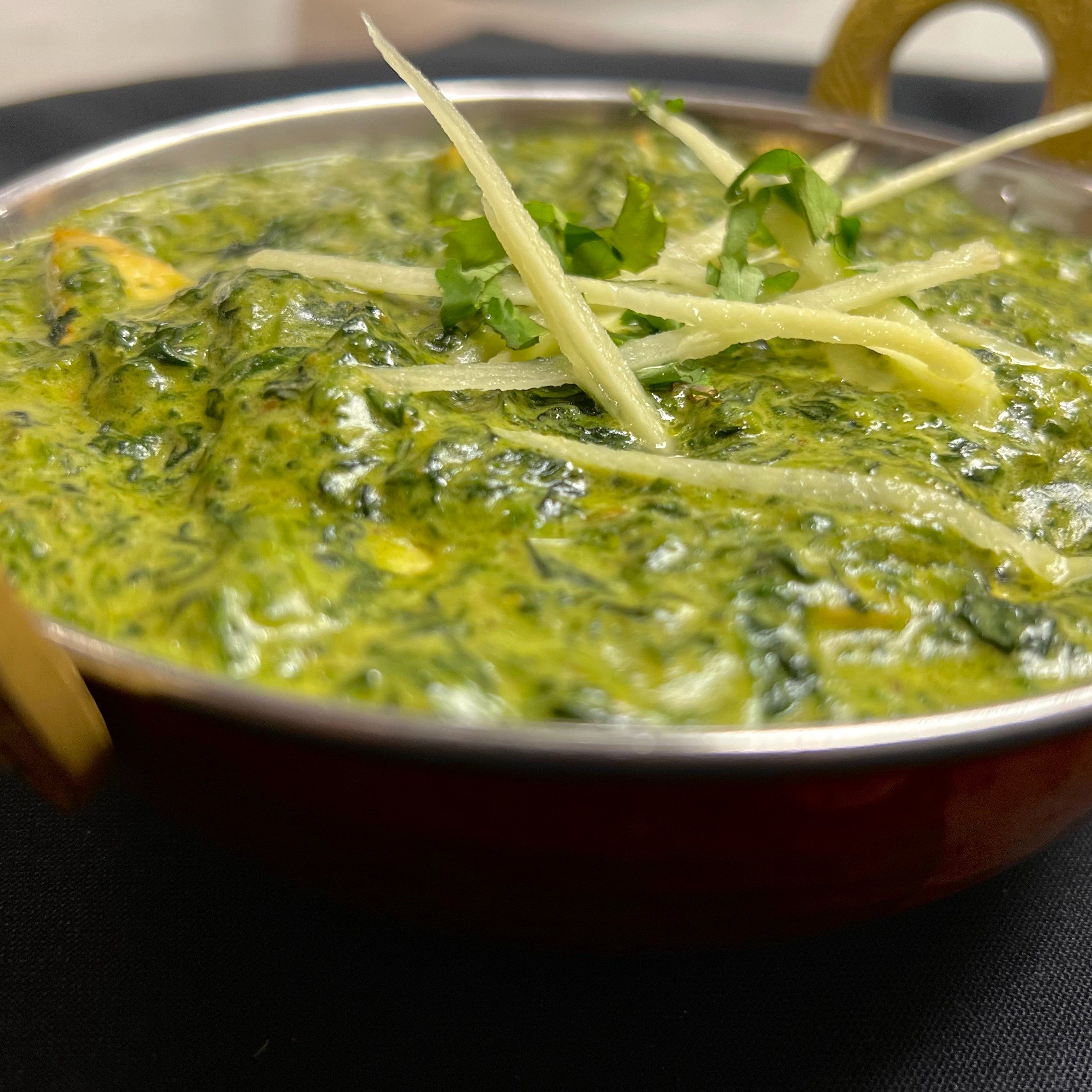 Tofu Saag (Spinach).