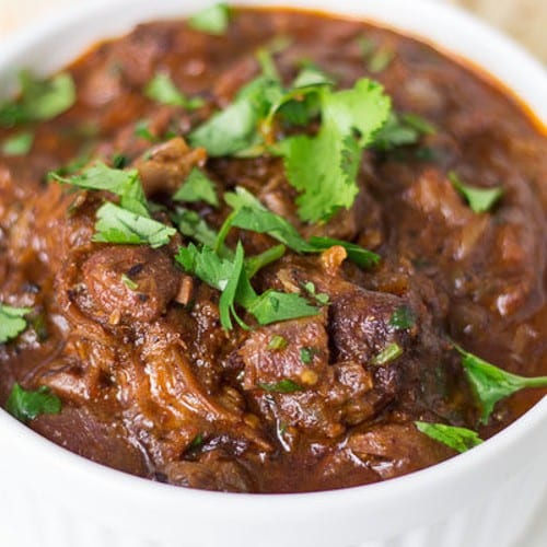 Chettinad Mutton Varuval (bone in).