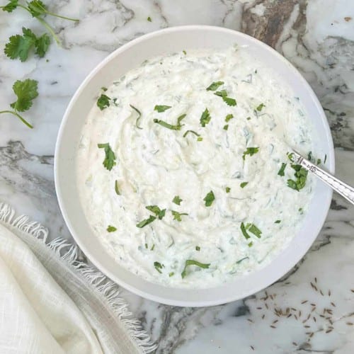 Cucumber Raita.