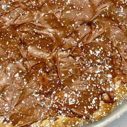 12 Inch Nutella Pizza.