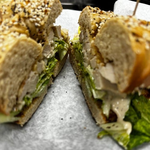 Asiago Chicken Caesar.