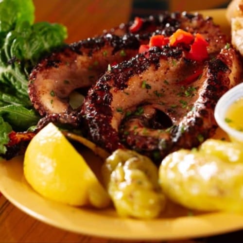Char Broiled Octopus.