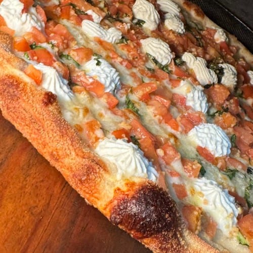 Tomato Bruschetta Pizza.